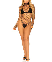 Load image into Gallery viewer, model showing front of bodystocking