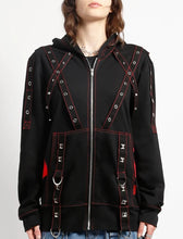 Load image into Gallery viewer, model showing front of hoodie