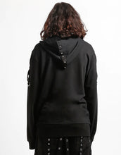 Load image into Gallery viewer, model showing back of hoodie