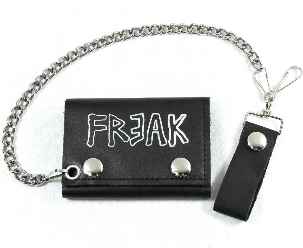 Black leather wallet w/ 