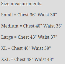 Load image into Gallery viewer, size chart
