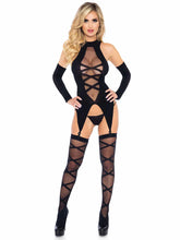 Load image into Gallery viewer, model showing front of bodystocking
