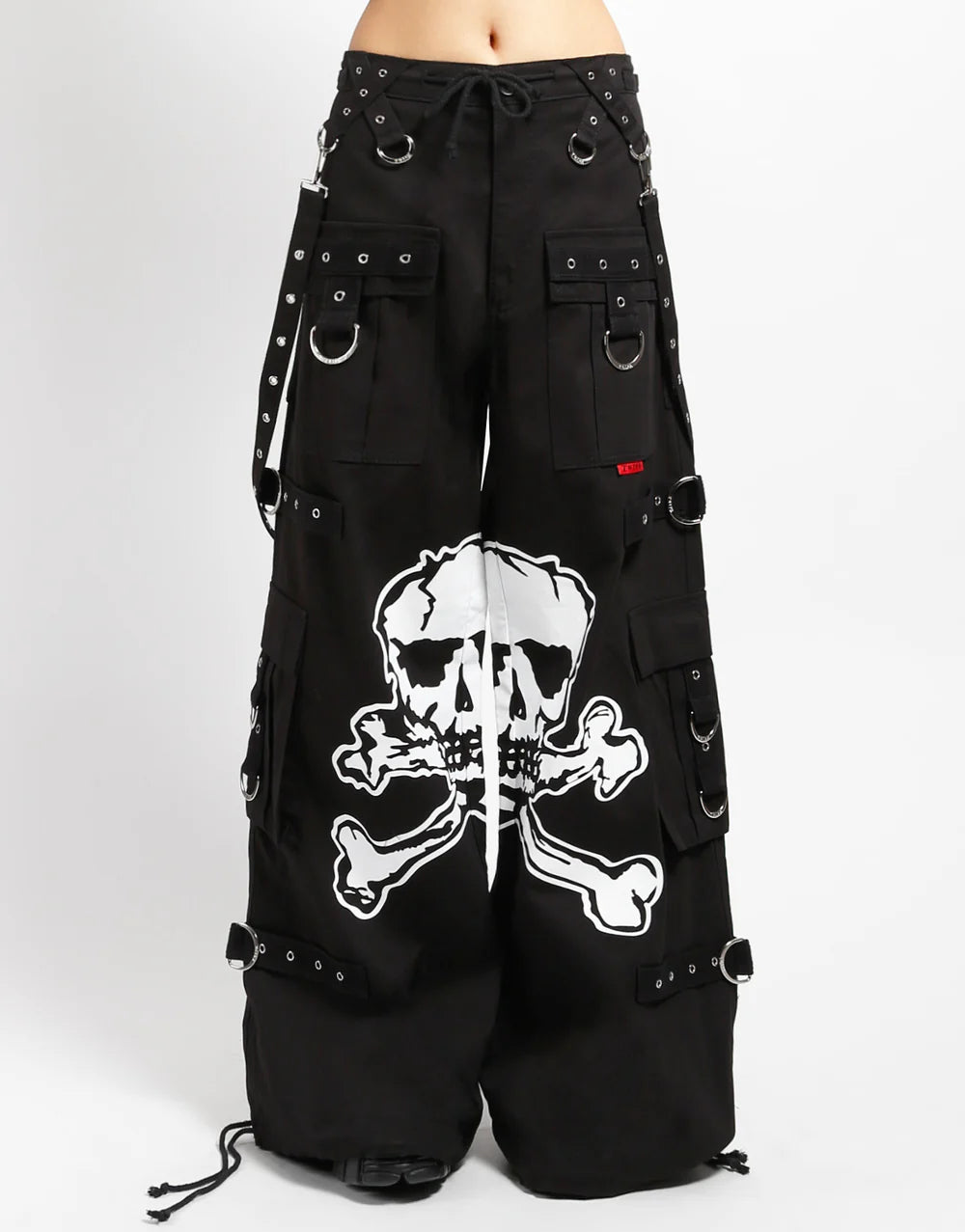 UNISEX black/white mega skull pants – Rock Town Hollywood