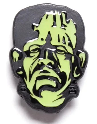 frankenstein pin on display