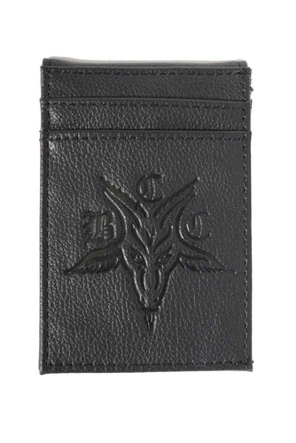 front of wallet on display