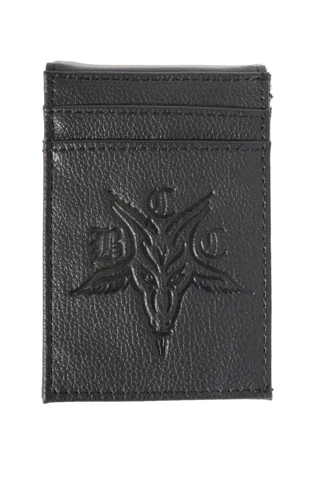 front of wallet on display