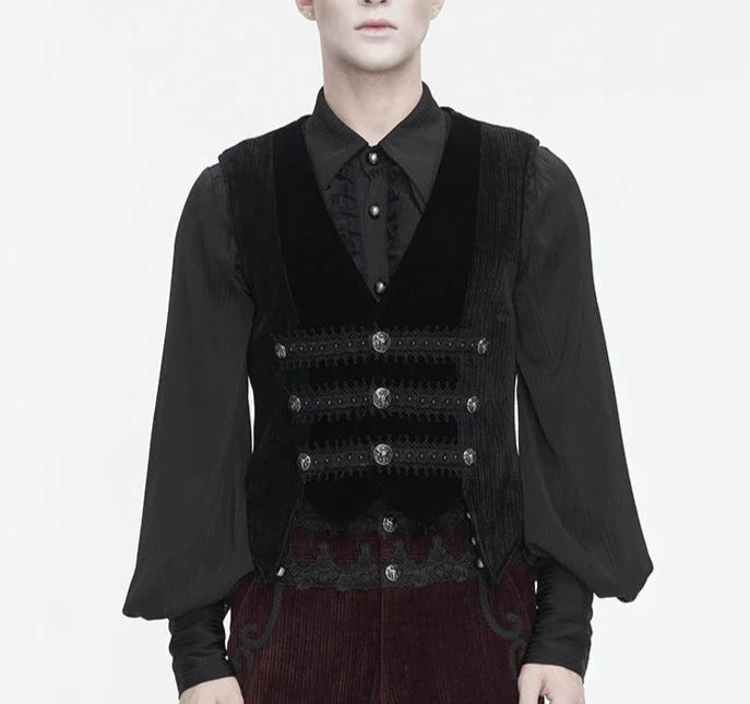 トップス WOLFMAN b.r.s. Black Vest x T Shirt Set Men's sleeveless tops – Rock Town Hollywood