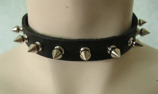 front of collar on mannequin