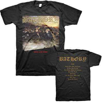 front and back of shirt on display