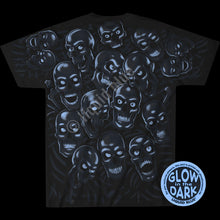 Load image into Gallery viewer, back of shirt glowing in the dark
