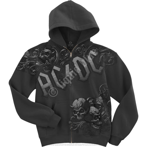 front of hoodie on display