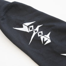 Load image into Gallery viewer, up close detail on sleeve of hoodie
