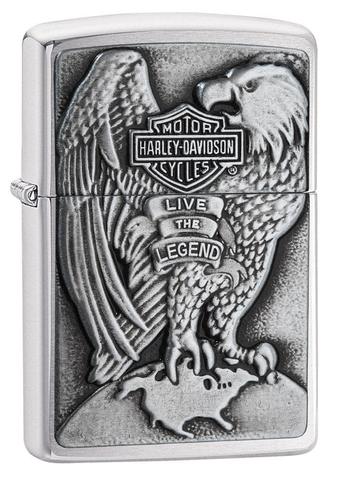 front of zippo on display