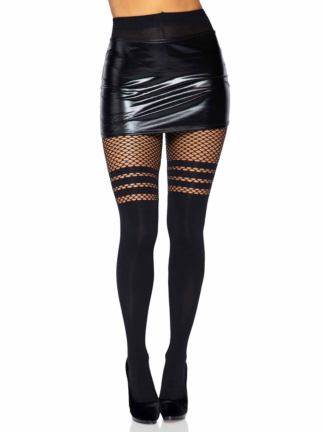 model showing front of pantyhose