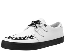 Load image into Gallery viewer, White leather D-ring sneaker
