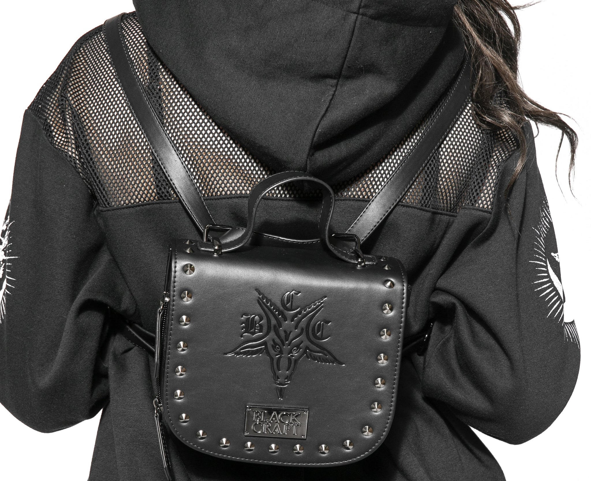 Black Goat Head Backpack Doomrider Backpack - Killstar main image 2