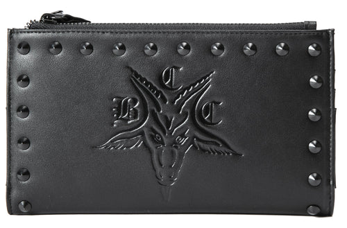 front of wallet on display