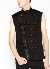 Load image into Gallery viewer, model showing front of jacket with sleeves zipped off
