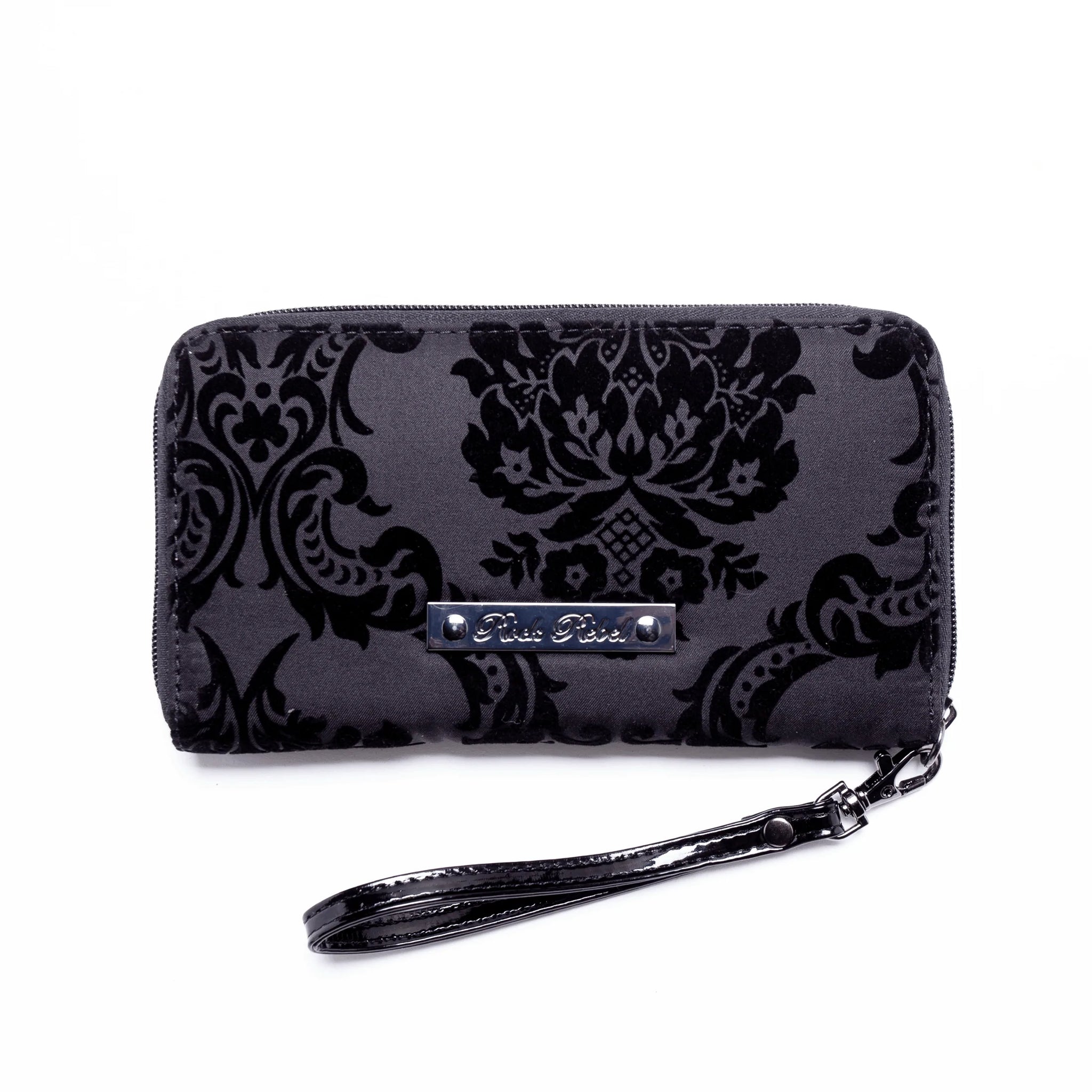 Black Damask Wallet - Rock Town Hollywood