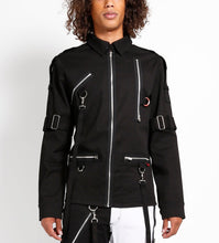 Load image into Gallery viewer, model showing front of jacket

