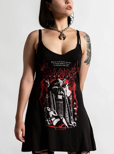 model showing front of dress