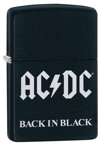 front of zippo on display