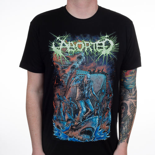 model showing front of shirt