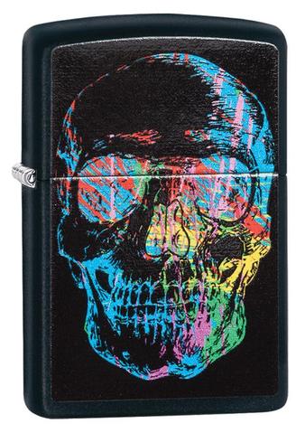 front of zippo on display