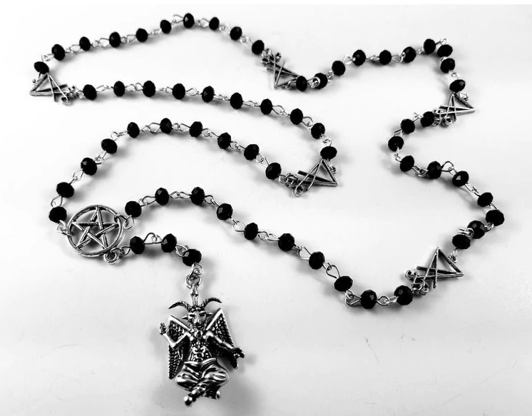 necklace on display