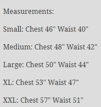 Load image into Gallery viewer, size chart

